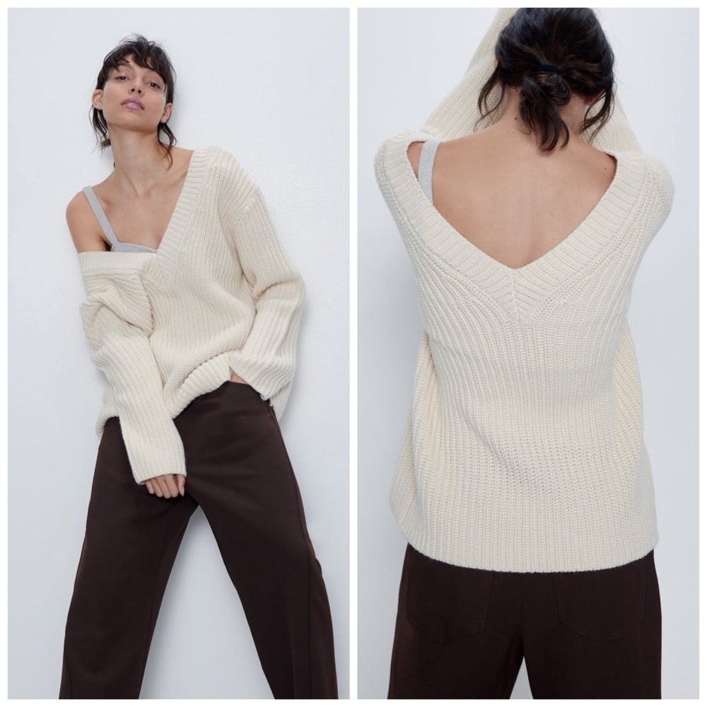 ZARA Purl Knit Sweater size S